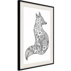 Arkiio Affisch Flower Fox [Poster] 30x45 Poster